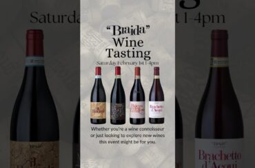 We’re bringing a taste of Italy for you this Saturday Feb 1, 2025, 1-4pm #winetasting