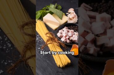 Master the Art of Italian Cooking with Spaghetti Carbonara! #italianrecipes #pizzapartiesofamerica