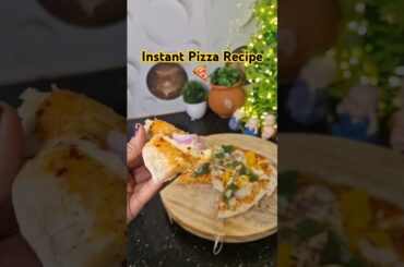 Instant Pizza Recipe | Pizza Bread | Tava Pizza Recipe|#pizza #pizzabaserecipe #trending #shortsfeed