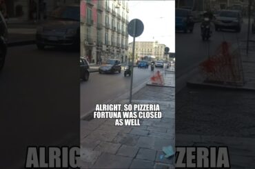 Can't a man get a Pizza in Napoli? What is going on!? #napoli #pizza #italy #food #italian