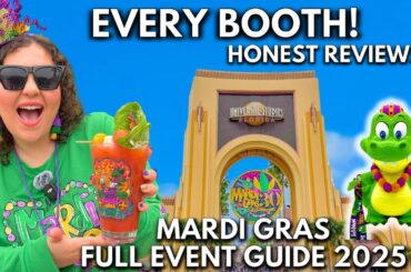 I Spent $300 on Food at Universal Mardi Gras 2025! Honest Reviews, ALL Booths & FULL Event Breakdown