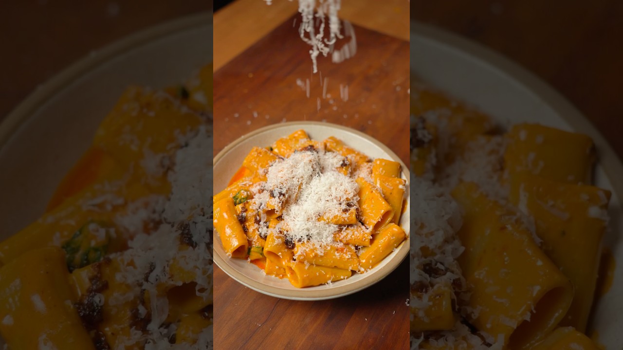 Chili Oil Vodka Pasta #tablefortwo #tablefor2 #shorts #chilioilvodkapasta Chili Oil Vodka Pasta #tablefortwo #tablefor2 #shorts #chilioilvodkapasta