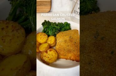 PARMESAN CRUSTED SALMON (Gluten Free Optional) #salmon #healthyrecipe #healthylifestyle #food