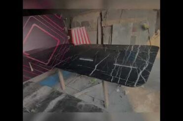 Black markino Italian dining table