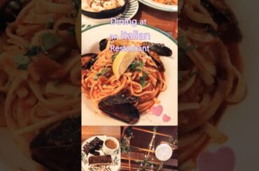 Delicious Italian Meal#shorts #food #pasta #restaurant #pizza #dessert #shortsfeed #italianfood