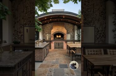 #4. Italian Villa Outdoor Kitchen with Terracotta tiles