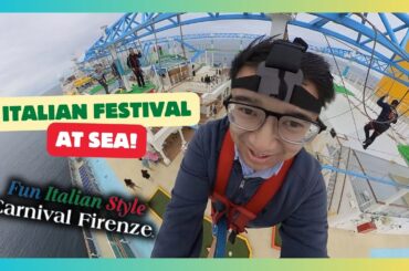 Carnival Firenze's Epic Italian Sea Day of Fun with Festa Italiana!