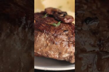 Restaurant-Quality Filet Mignon in Mushroom Sauce #shorts