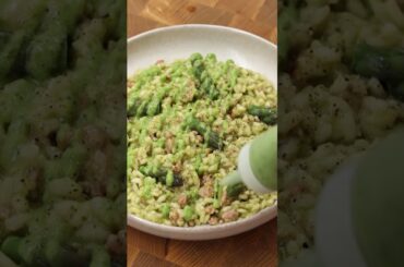 Risotto with Salsiccia & Asparagus #italianfood #risotto  #easycooking