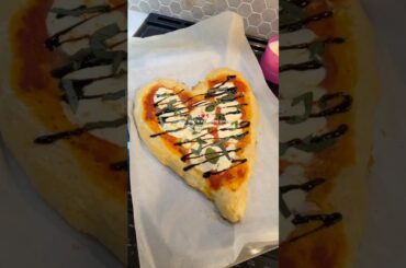 Heart-Shaped Pizza for Valentine’s Day! #valentinesday #cooking #recipe #easyrecipe #dinner #food