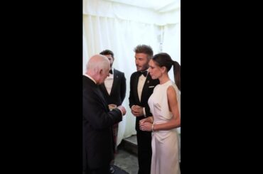 King and Queen welcome Beckhams for lavish royal dinner