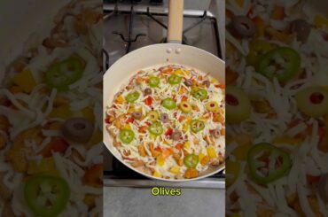 Yummy pan pizza,easy to make #food #cooking #chicken #pizza #shortsviral #ytshorts