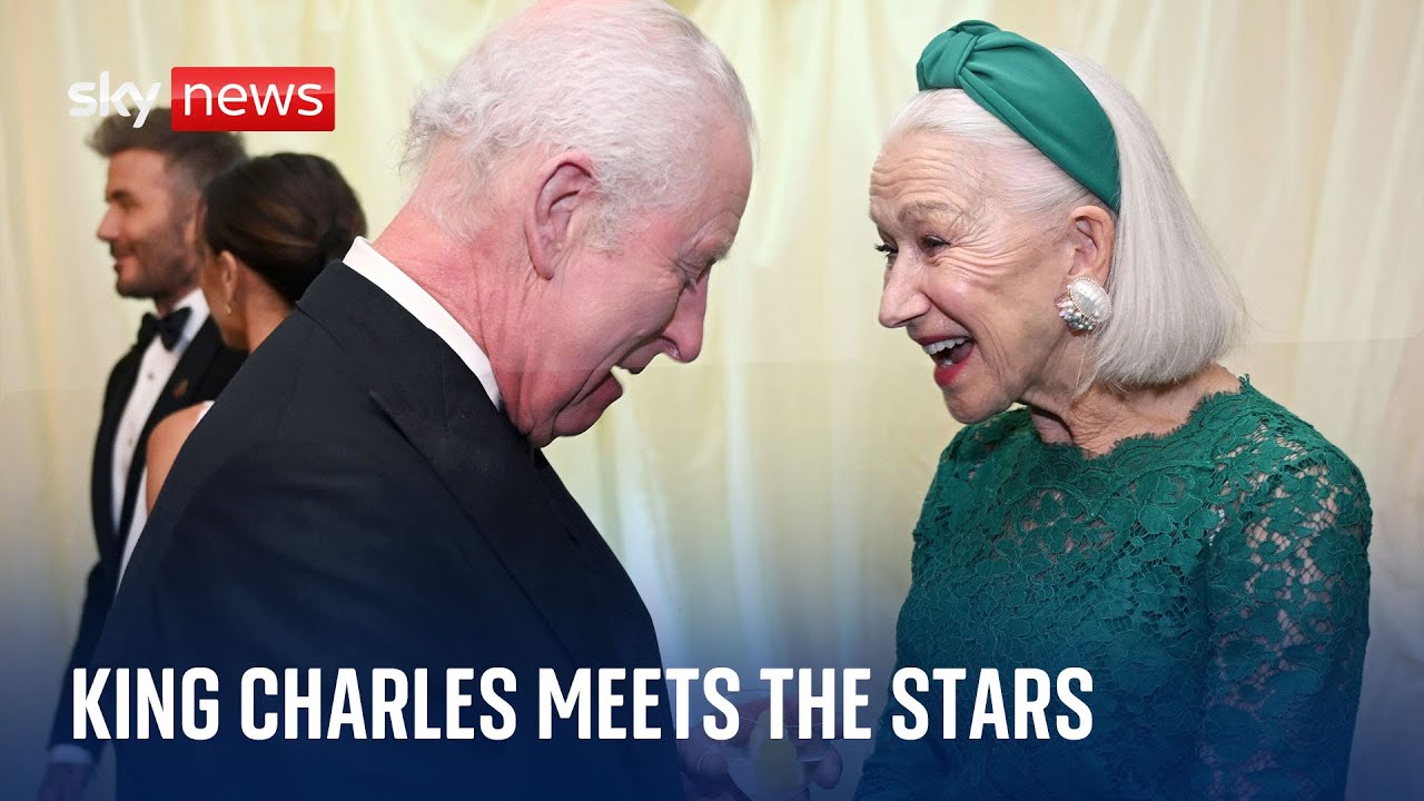 King Charles meets the stars at celebrity dinner King Charles meets the stars at celebrity dinner