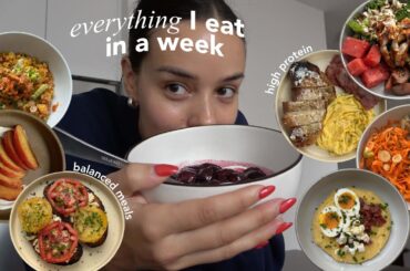 what I EAT in a busy week in NYC | high protein & balanced recipes
