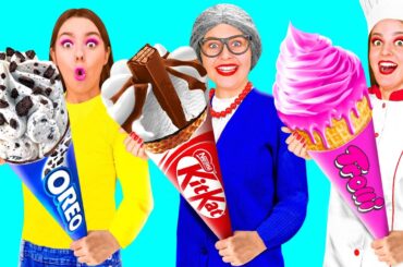 Me vs Grandma Cooking Challenge | Funny Food Hacks by RaPaPa Challenge