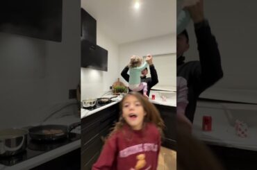 making kids dinner - Michelin star style