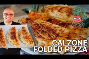 CALZONE  - Baked Italian folded pizza without frying