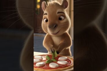 Capybara’s Pizza Adventure in Naples | Wholesome & Funny Cooking Story #Capybara #pizzalover #italy