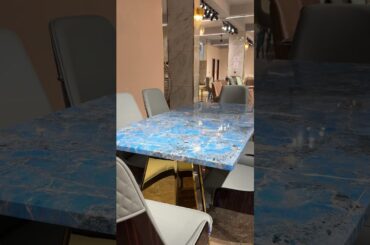 Italian Marble Dining Table Set  #furniturestorenearme