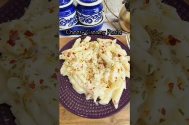 Creamy pasta recipe #shorts #youtubeshorts #pasta