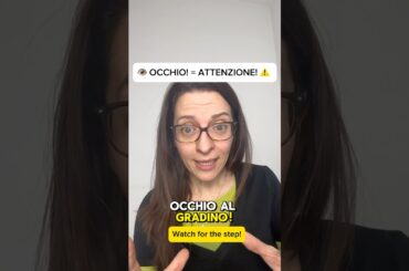 Use the expression OCCHIO! #learnitalian