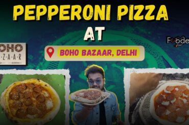 Authentic Italian cuisine with Pepperoni Pizza at the Boho Bazaar 2025 ! #food #pizza #pizzalover