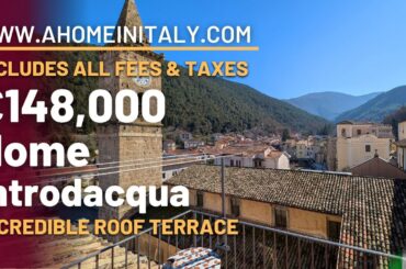 INCREDIBLE ITALIAN HOME in the heart of ABRUZZO with a PANORAMIC TERRACE that will blow you away!