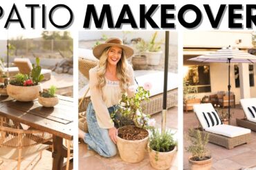 EXTREME PATIO MAKEOVER || OUTDOOR DECORATING IDEAS || SPRING PATIO REFRESH