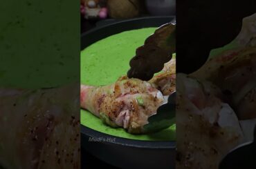 Green Chicken with Italian Risoni | Delicious, Unique! #shorts