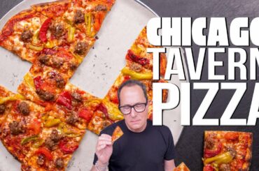 THE CHICAGO PIZZA THAT DESTROYS DEEP DISH (THIN, CRISPY & DELICIOUS!) | SAM THE COOKING GUY