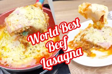 Beef Lasagna Recipe | Homemade Lasagne Recipe | Cheesy Lasagna Recipe | Italian cheesy Lasagna Recip