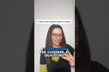 4 Useful Italian questions to ask about jobs #learnitalian