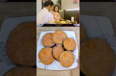 Farah khan's special Baigan fry recipe #baiganfry #brinjalrecipe #celebrity #youtube #shorts #food