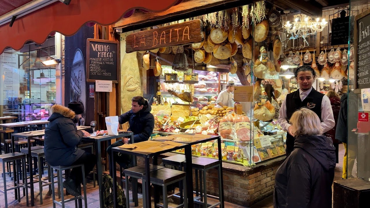 The Best Street Food in Bologna, Italy! Market and historic food shops of Old Bologna. The Best Street Food in Bologna, Italy! Market and historic food shops of Old Bologna.
