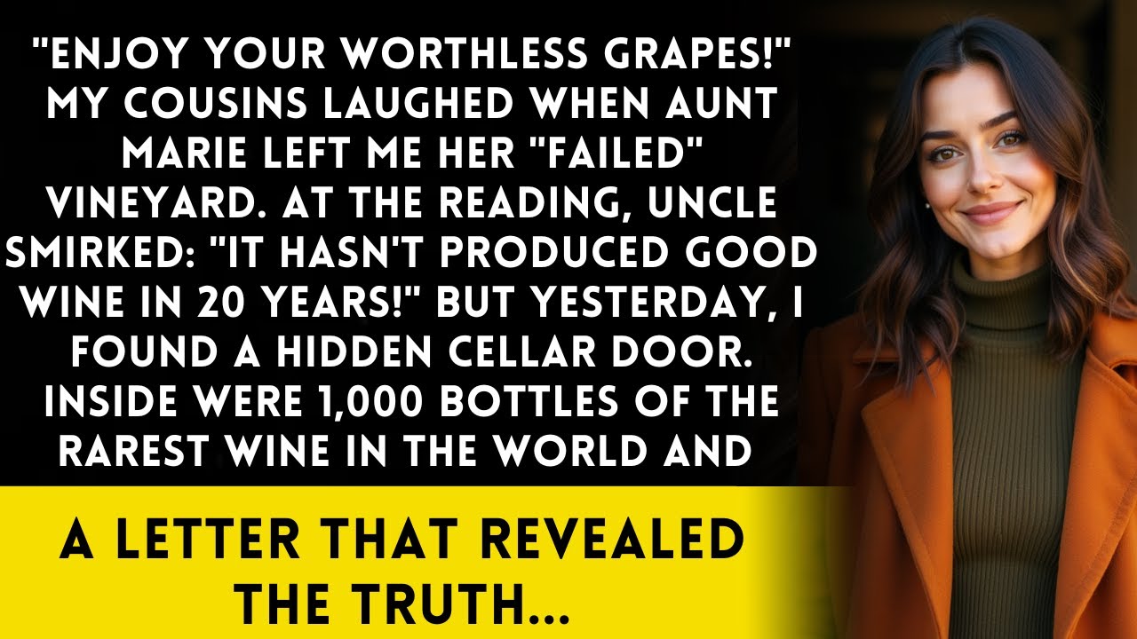 Rich Aunt Left Me A ‘Failed’ Vineyard, Then I Found The Hidden Wine Cellar That Changed Everything! Rich Aunt Left Me A 'Failed' Vineyard, Then I Found The Hidden Wine Cellar That Changed Everything!