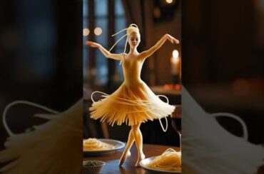 Spaghetti Ballerina: The Magic of Italian Cuisine in Motion”              #shorts #ai #food #piano