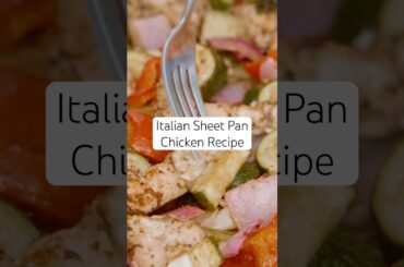 Mediterranean Diet Recipe (Italian Sheet Pan Chicken Recipe) #mediterraneandiet #shorts