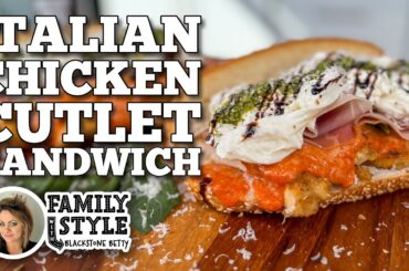 Italian Chicken Cutlet Sandwich on the Blackstone Griddle