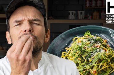 Schnelles Pasta mit Rucolapesto Rezept von Steffen Henssler