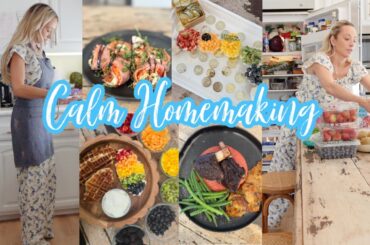 DAY OF HOMEMAKING // Italian Sushi, rainbow snacks, brown sugar crusted short ribs