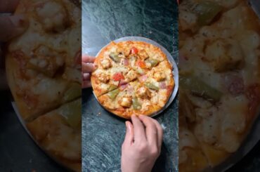 Homemade pizza without oven ? #shorts #pizza #youtubeshorts