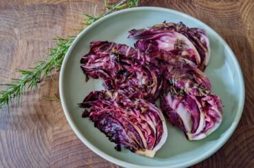 Pan-fried Radicchio from Traditional Italian Online Cooking Class Inspired by Lucio Galletto
