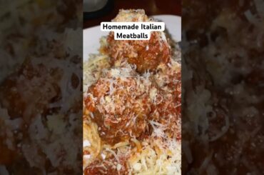 HOMEMADE ITALIAN MEATBALLS AT ITS FINEST! #shorts #italianfood