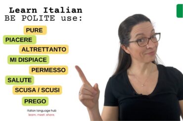 8 Essential Italian words to be polite in Italian #learnitalian