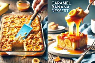 Italian Caramel Banana Dessert | Just Milk And Banana! Most Delicious Italian Dessert In 5 Minute