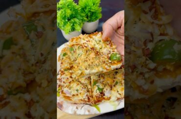 Bread Pizza Recipe | Instant Snacks Recipe #shorts #food #recipe #trending #jyotiskitchen