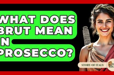 What Does Brut Mean In Prosecco? - Story Of Italy