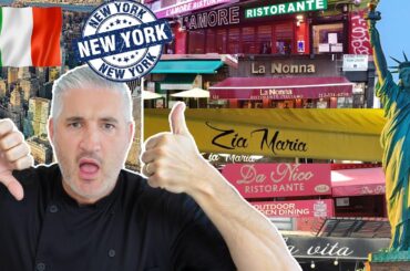 I RANKED THE WORST to BEST ITALIAN RESTAURANTS Menu IN LITTLE ITALY, NYC!