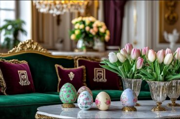 16 Italian-Style Luxury and Glamour Ideas for Elegant Spring Easter Decor and Home Styling