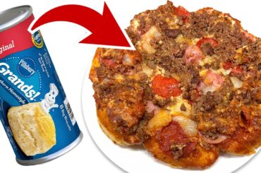 3 Quick Easy Dinner Recipes - Upside Down Pizza Recipe & More! Canned Biscuit Recipes
